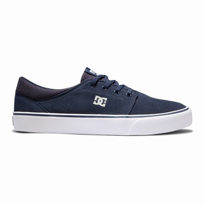 DC Trase Suede Men's Navy Sneakers Australia Online DVQ-795